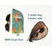 Retro Welch Corgi Sunglasses case, safeguard your Eyeglasses, Readers. 7 by  4 inches, Large sunglasses fit inside.
